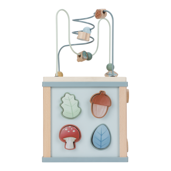 Wooden activity cube - Forest Friends FSC